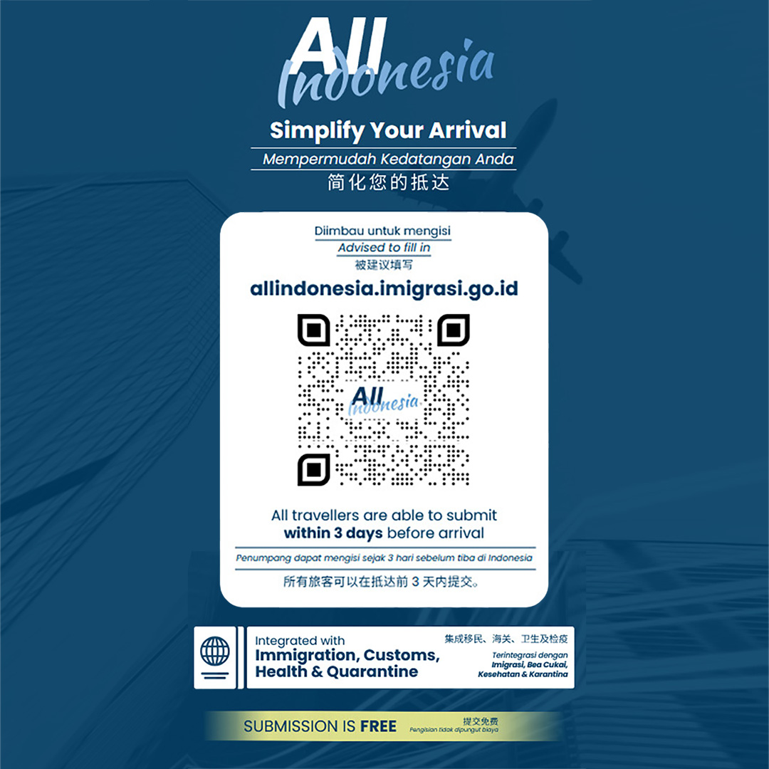 Mandatory All Indonesia Form for Passengers Entering Indonesia via Batam Port