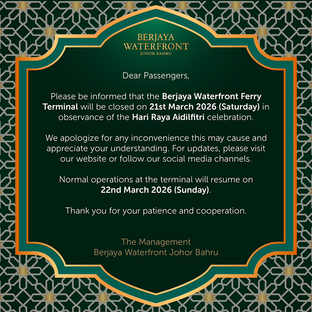 Notice of Temporary Closure – Hari Raya Aidilfitri